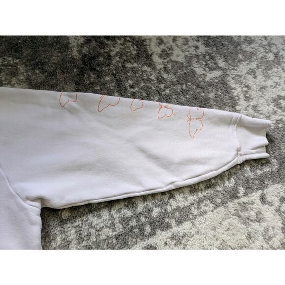 Peloton X Brittany Allen Hoodie Womens White Sweater Pullover Ladies - Large USA - Picture 12 of 16